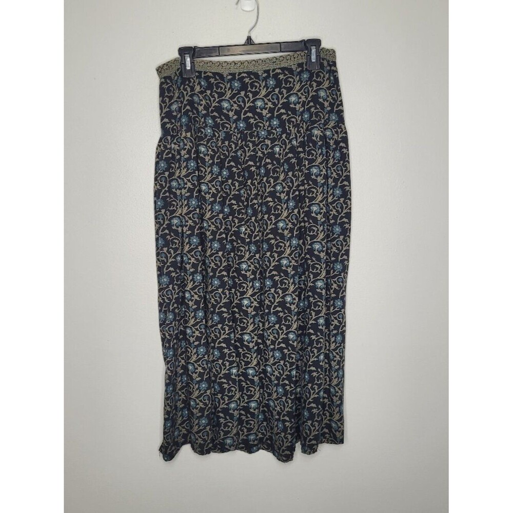 Vintage Express dark moody romantic fairytale maxi midi pull on skirt size small